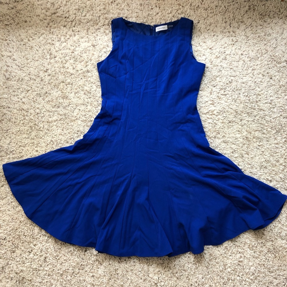 Calvin Klein pleaded fit and flare dress - Picture 2 of 4